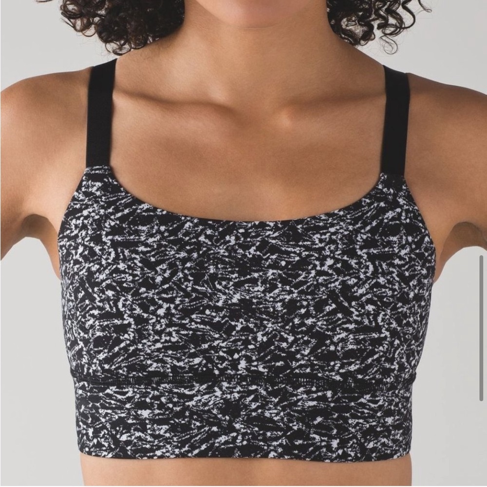 Lululemon Athletica • Black and White Sports Bra with Medium Support